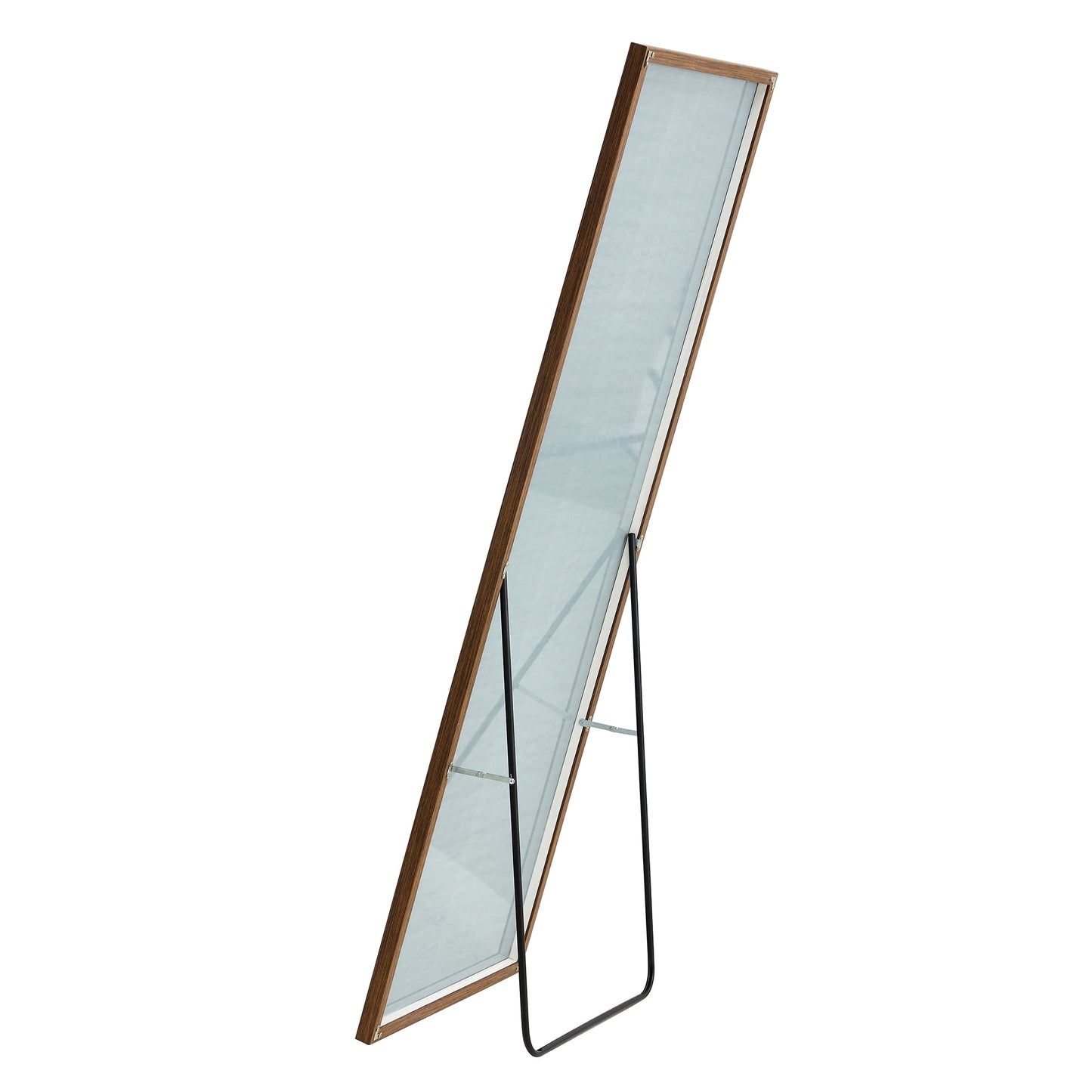 Sudica Full-Length Body Mirror 60"x 17" Wooden Rectangular Bedroom Standing Floor Mirror, Brown