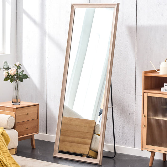 Sudica Wooden Floor Mirror 65"x22.8" Rectangular Full Body Standing Mirror for Living Room